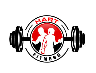 HART FITNESS logo design by ElonStark