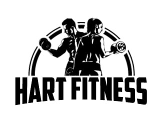 HART FITNESS logo design by ElonStark