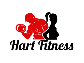 HART FITNESS logo design by ElonStark