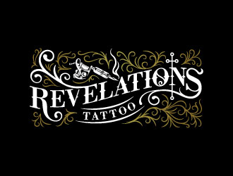 Revelations Tattoo logo design by iamjason