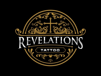 Revelations Tattoo logo design by DMC_Studio