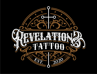 Revelations Tattoo logo design by haze