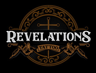 Revelations Tattoo logo design by Conception