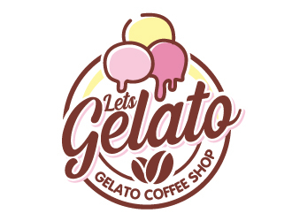 Lets Gelato logo design by jaize