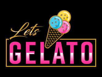 Lets Gelato logo design by savana