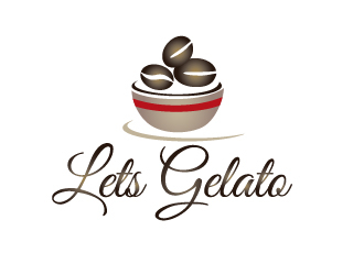 Lets Gelato logo design by Marianne