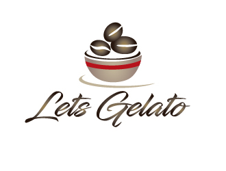 Lets Gelato logo design by Marianne