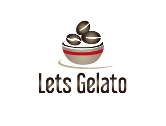 Lets Gelato logo design by Marianne