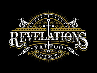 Revelations Tattoo logo design by iamjason