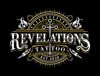 Revelations Tattoo logo design by iamjason