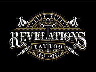 Revelations Tattoo logo design by iamjason