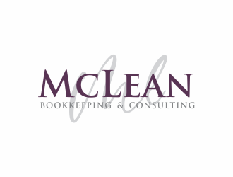 McLean Bookkeeping  - OR - McLean Bookkeeping & Consulting logo design by up2date