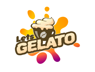 Lets Gelato logo design by M J