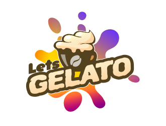 Lets Gelato logo design by M J