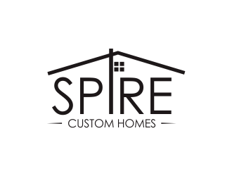 Spire Custom Homes logo design by Greenlight