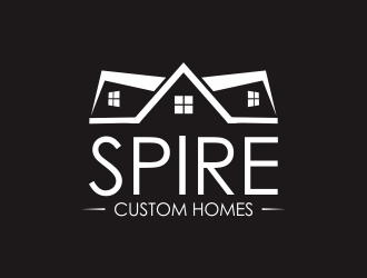 Spire Custom Homes logo design by Greenlight