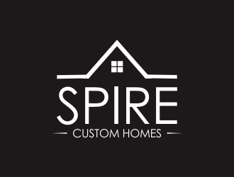 Spire Custom Homes logo design by Greenlight