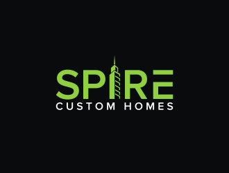 Spire Custom Homes logo design by pakderisher