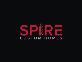 Spire Custom Homes logo design by pakderisher