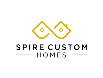 Spire Custom Homes logo design by wildbrain