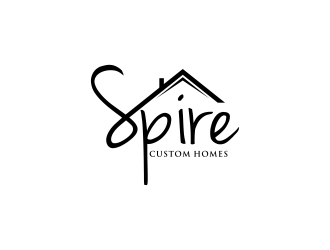 Spire Custom Homes logo design by Barkah