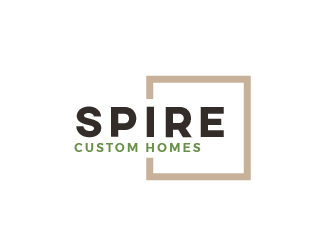 Spire Custom Homes logo design by Gery