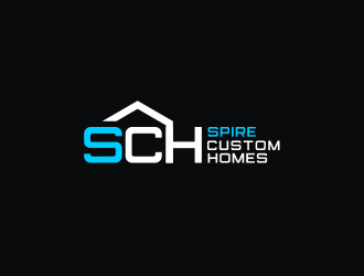 Spire Custom Homes logo design by pakderisher