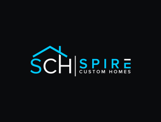 Spire Custom Homes logo design by pakderisher