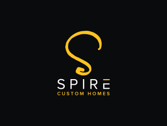 Spire Custom Homes logo design by pakderisher