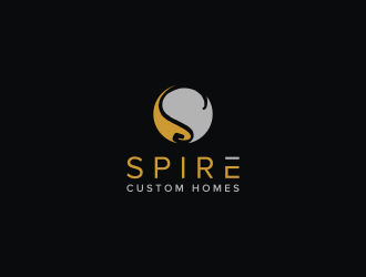 Spire Custom Homes logo design by pakderisher