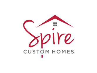 Spire Custom Homes logo design by alby