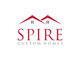 Spire Custom Homes logo design by alby