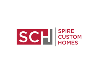 Spire Custom Homes logo design by alby