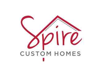 Spire Custom Homes logo design by alby