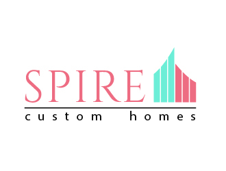 Spire Custom Homes logo design by chumberarto