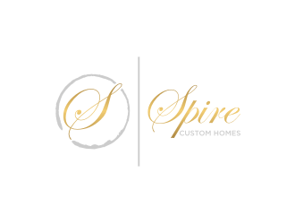 Spire Custom Homes logo design by sodimejo