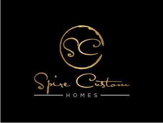 Spire Custom Homes logo design by sodimejo