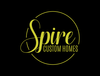 Spire Custom Homes logo design by naldart