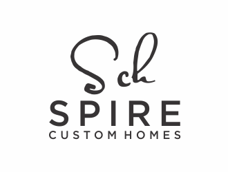 Spire Custom Homes logo design by santrie