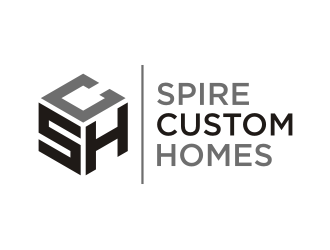 Spire Custom Homes logo design by puthreeone