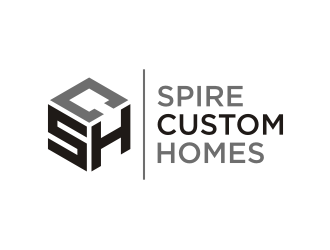 Spire Custom Homes logo design by puthreeone