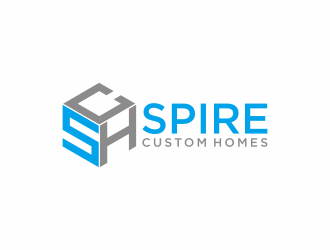 Spire Custom Homes logo design by InitialD