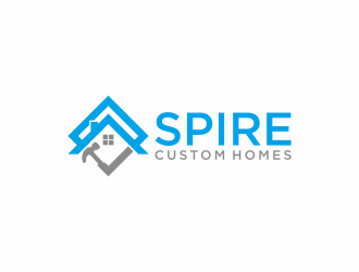 Spire Custom Homes logo design by InitialD