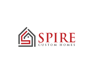 Spire Custom Homes logo design by scriotx