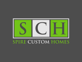 Spire Custom Homes logo design by Walv