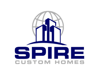 Spire Custom Homes logo design by ElonStark