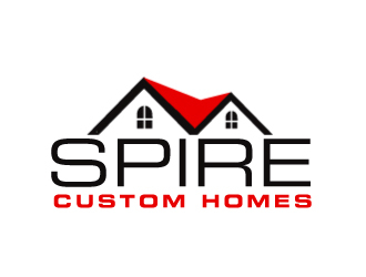 Spire Custom Homes logo design by ElonStark