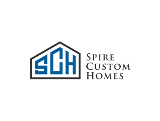 Spire Custom Homes logo design by Inaya