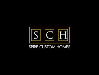 Spire Custom Homes logo design by fastIokay