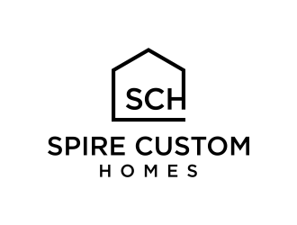 Spire Custom Homes logo design by funsdesigns